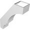 Ekena Millwork 6-in. W x 18-in. D x 24-in. H Balboa Architectural Grade PVC Knee Brace BRCP06X18X24BOA - alternate 2